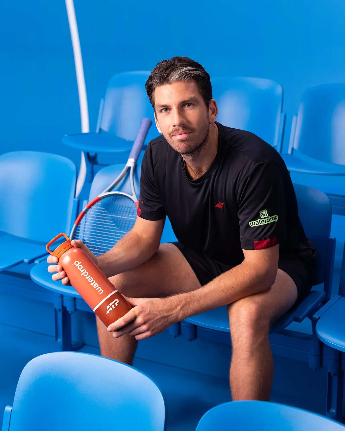 Waterdrop Official ATP Tour All Purpose Thermo - 1L - Clay Red Water bottle