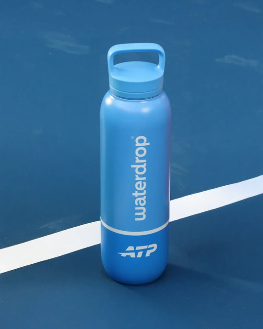 Waterdrop Official ATP Tour All Purpose Thermo - 1L - Hardcourt Blue Water bottle